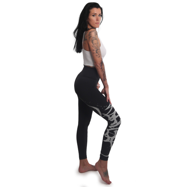 Gravejard Train Leggins, schwarz, Yakuza