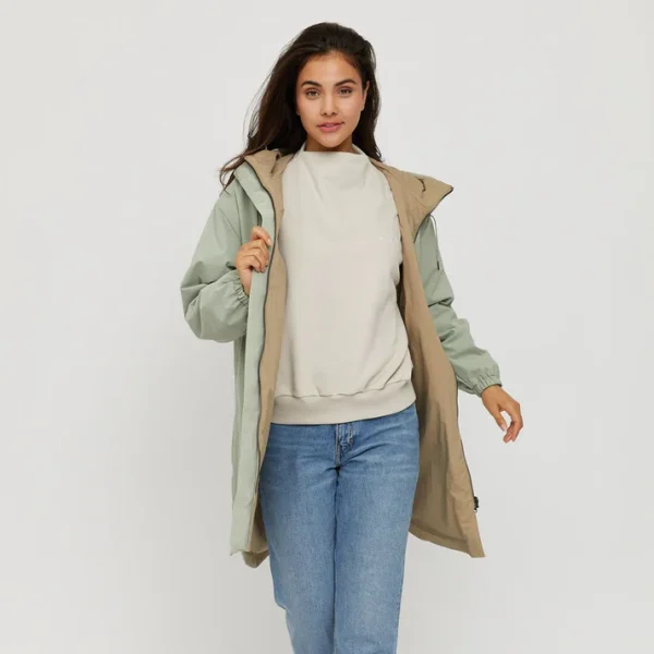 Ella Light Wende Jacke olive / pastelgrün  Mazine