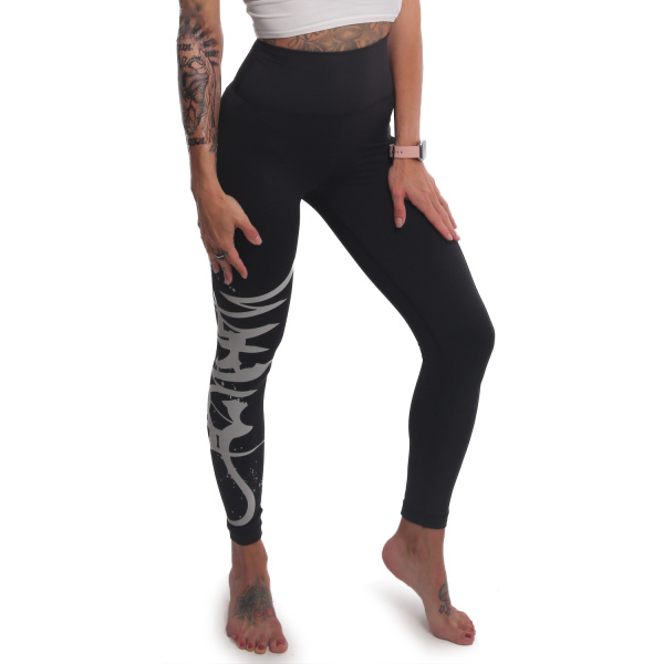 Gravejard Train Leggins, schwarz, Yakuza – Bild 4