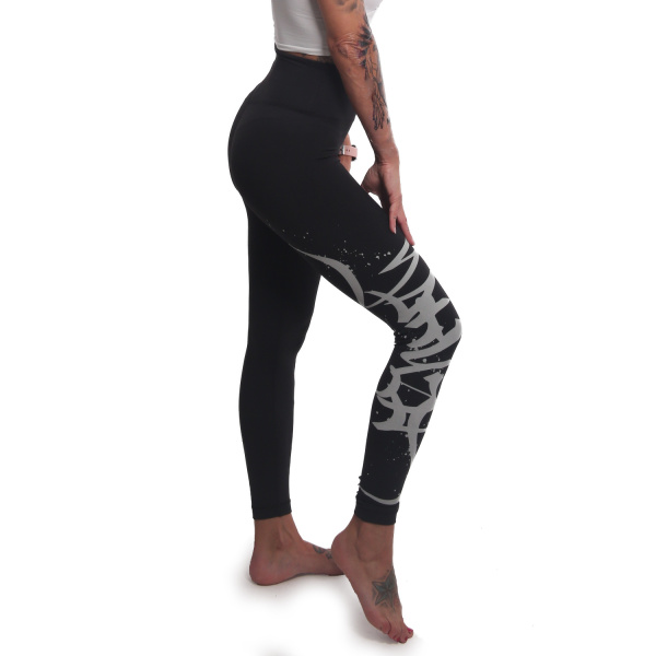 Gravejard Train Leggins, schwarz, Yakuza – Bild 2