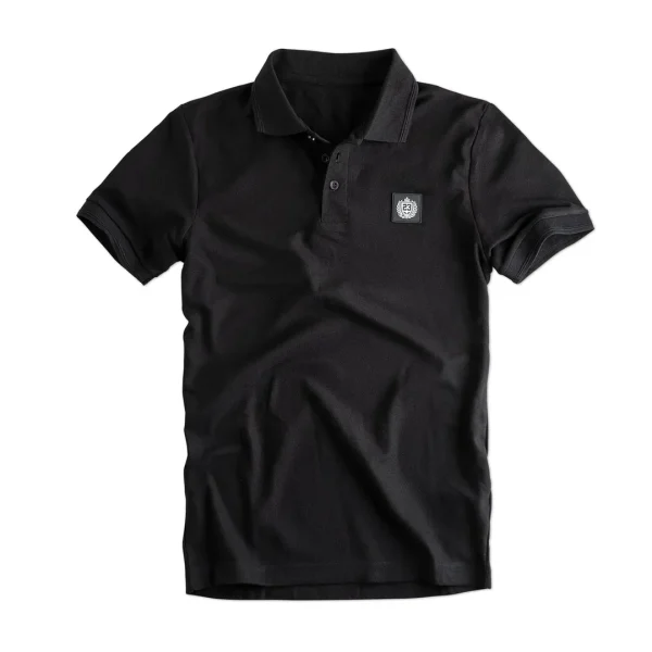 Herren BC Pique Polo schwarz – Bild 2