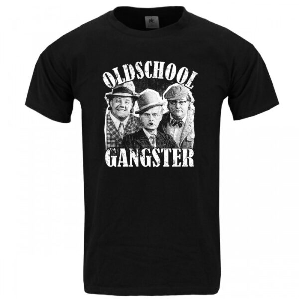 Oldschool Gangster Neu Herren T-Shirt Schwarz