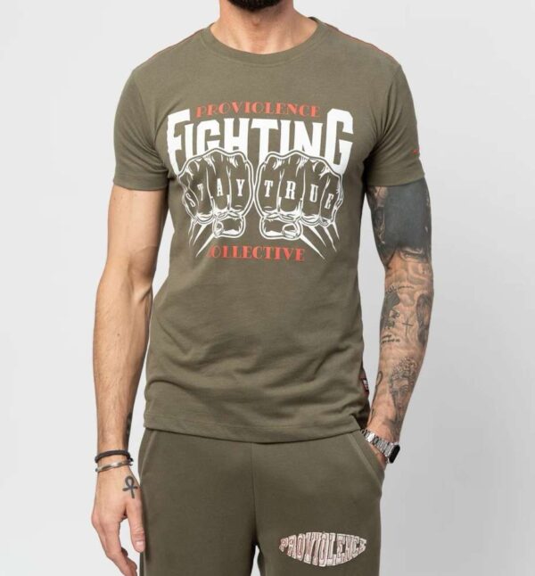 PRVLNC Herren Shirt Fighting Collective olive