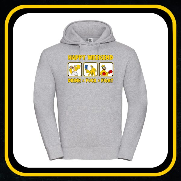 Hooded Sweat „Happy Weekend“ – Bild 3