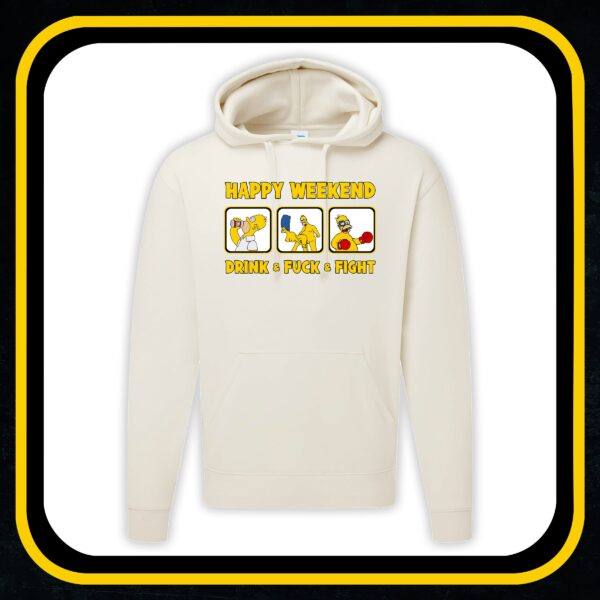 Hooded Sweat „Happy Weekend“ – Bild 4