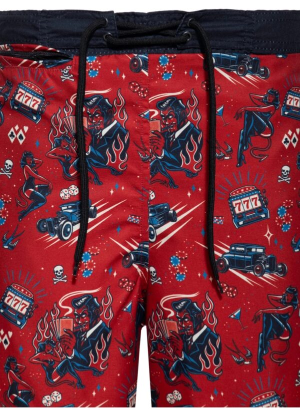 Badeshorts «Rockabilly Devil» King Kerosin – Bild 3