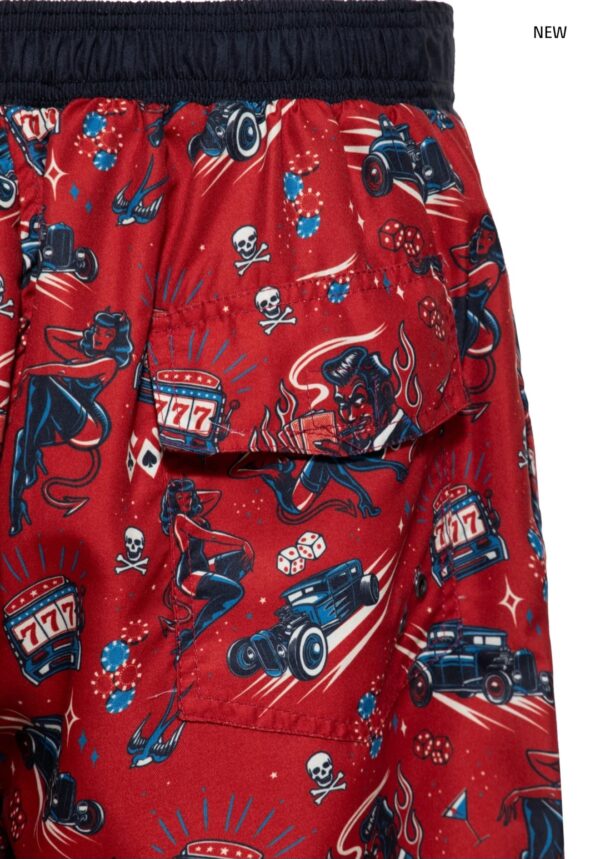 Badeshorts «Rockabilly Devil» King Kerosin – Bild 4