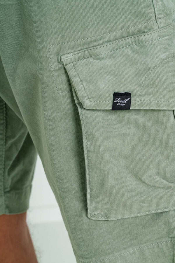 Reell - City Cargo Short ST -  Baby Cord Aqua Grey – Bild 5