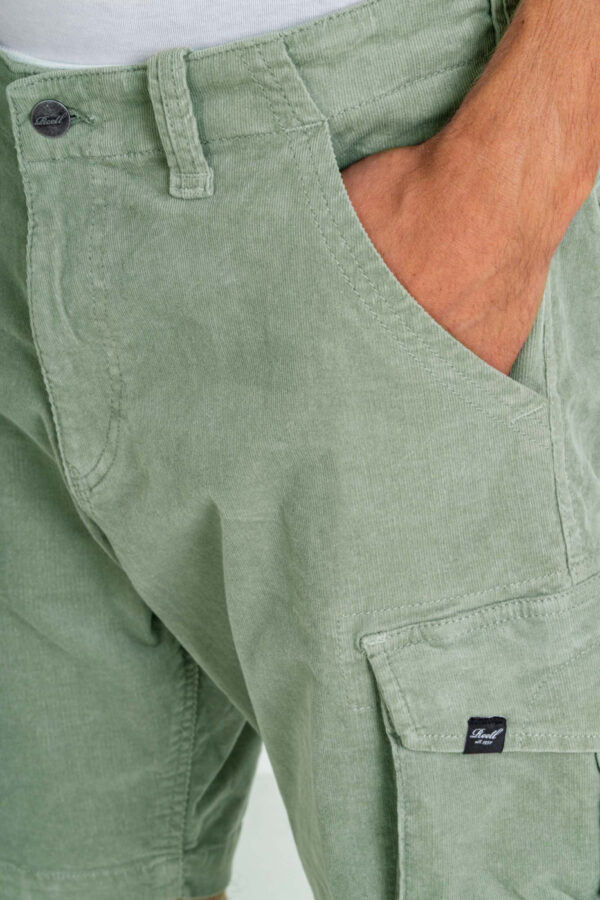 Reell - City Cargo Short ST -  Baby Cord Aqua Grey – Bild 4