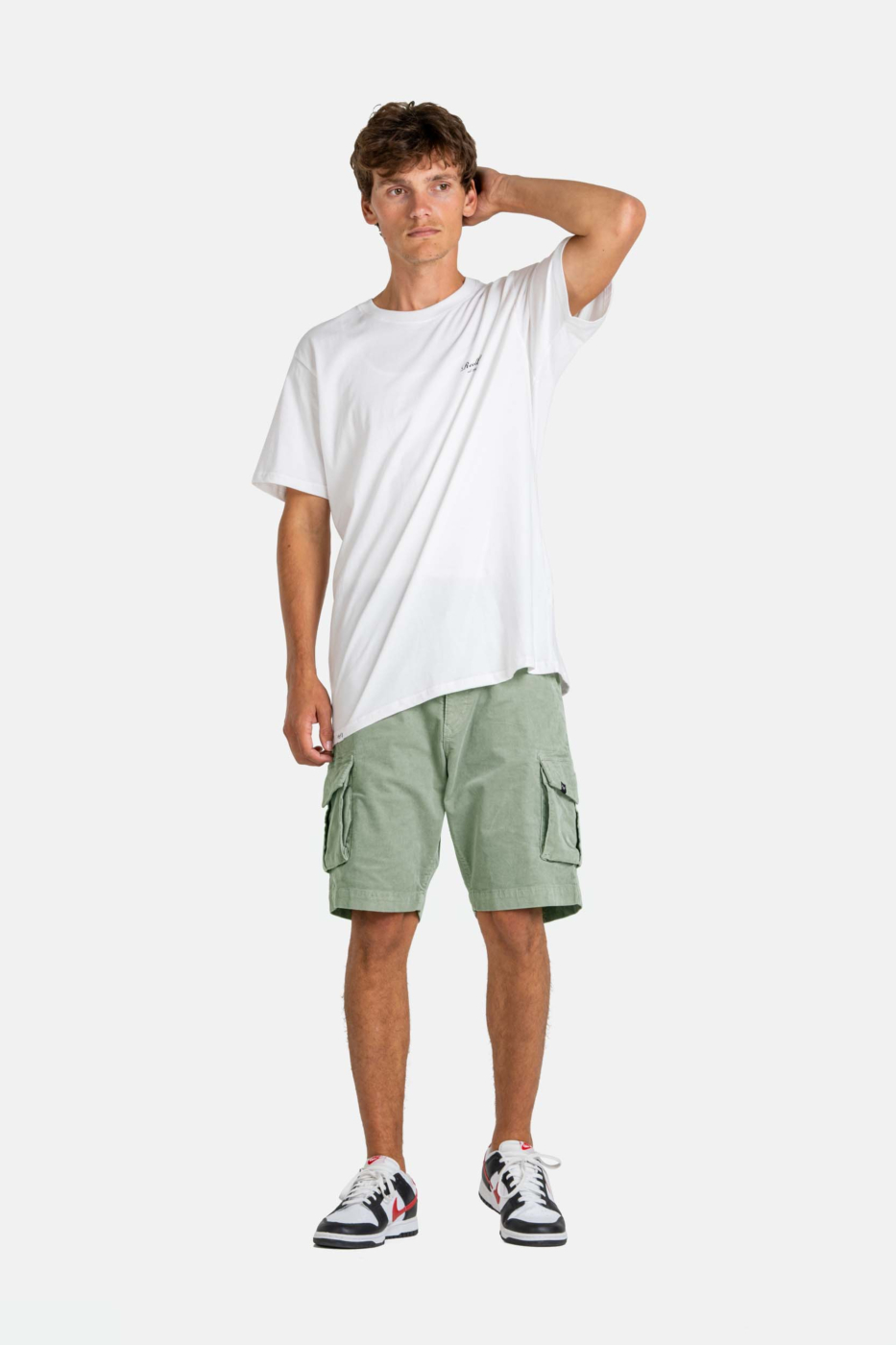 Reell - City Cargo Short ST -  Baby Cord Aqua Grey – Bild 3