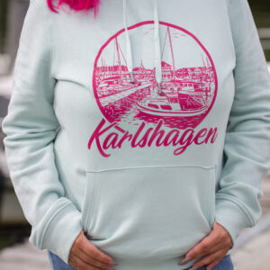 Alternative view of Damen Kapuzen Sweater QUEEN - Motiv Karlshagen Hafen