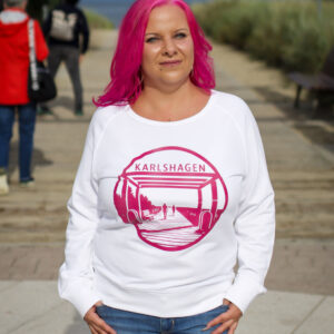 Damen Sweater mit Karlshagen " Strandaufgang "