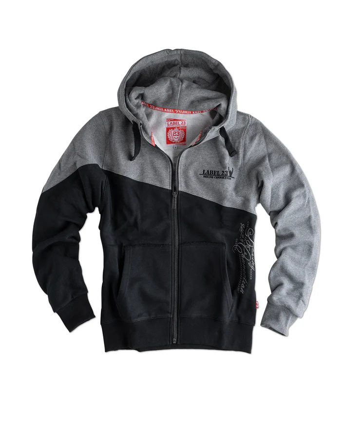 Männer Zip-Hoodie BCTA 2.0 schwarz-grau – Bild 2