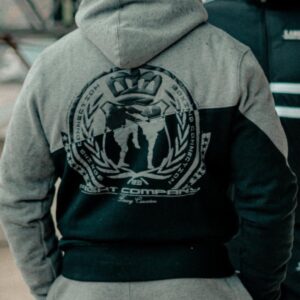 Männer Zip-Hoodie BCTA 2.0 schwarz-grau