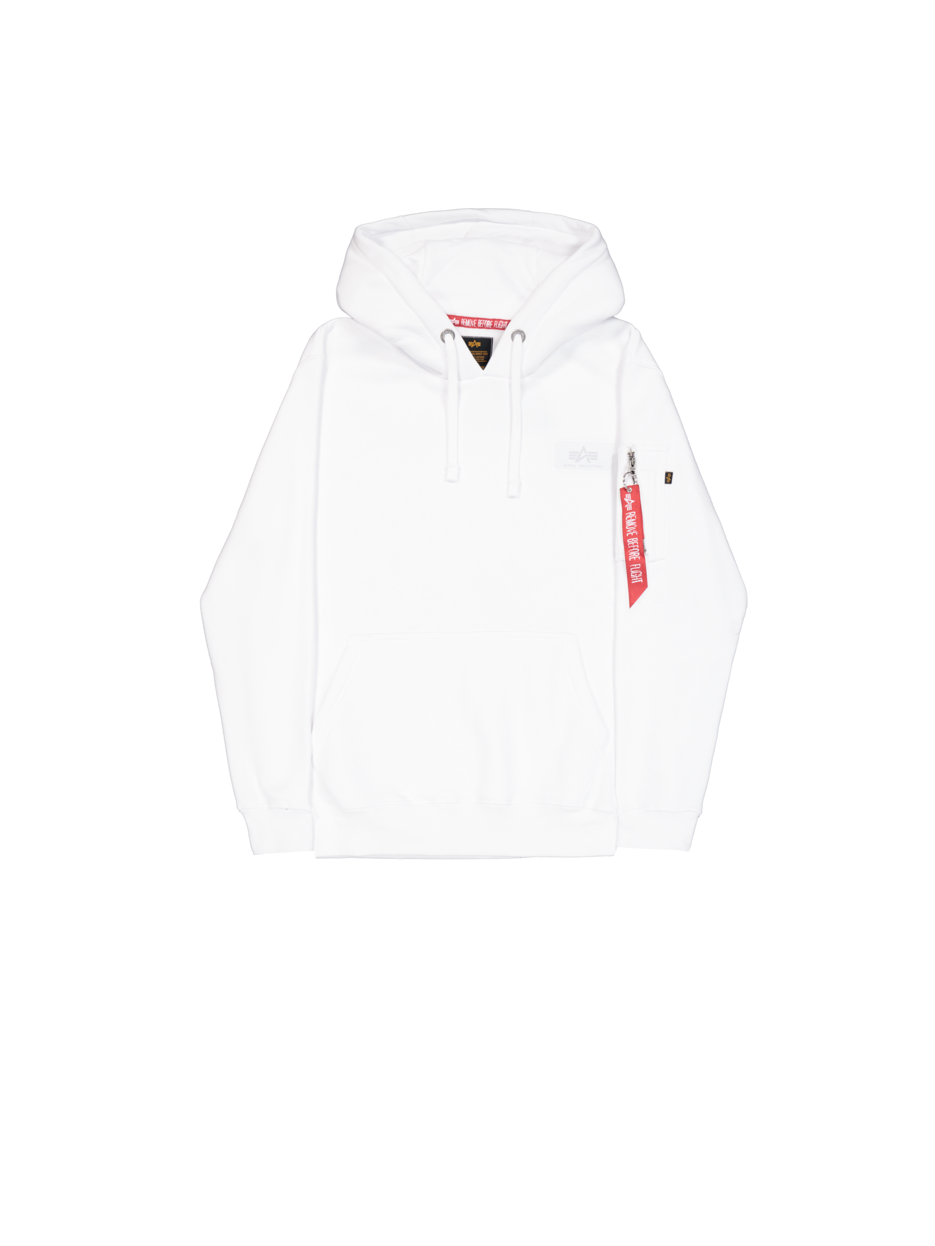 Backprint Hoodie Alpha Industries white – Bild 6