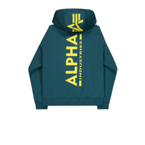 Backprint Hoodie Alpha Industries deep petrol – Bild 7