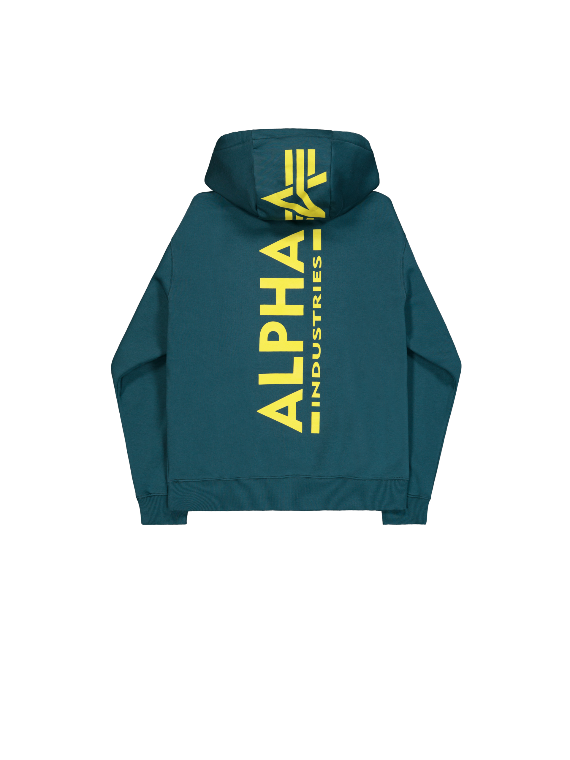 Backprint Hoodie Alpha Industries deep petrol – Bild 7