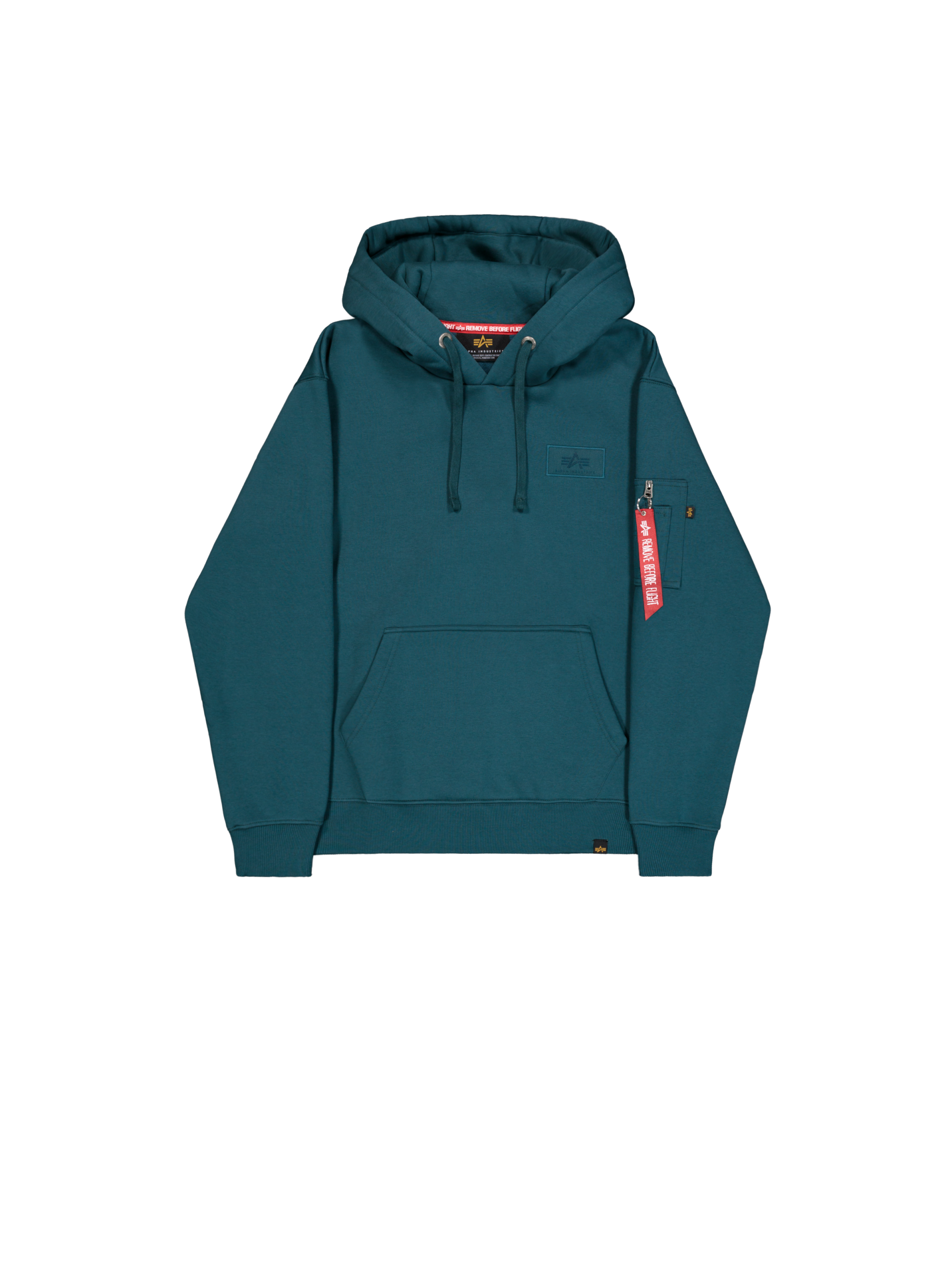 Backprint Hoodie Alpha Industries deep petrol – Bild 8