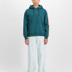 Backprint Hoodie Alpha Industries deep petrol – Bild 6