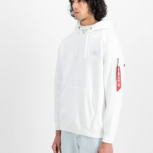 Backprint Hoodie Alpha Industries white
