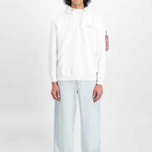 Backprint Hoodie Alpha Industries white – Bild 4