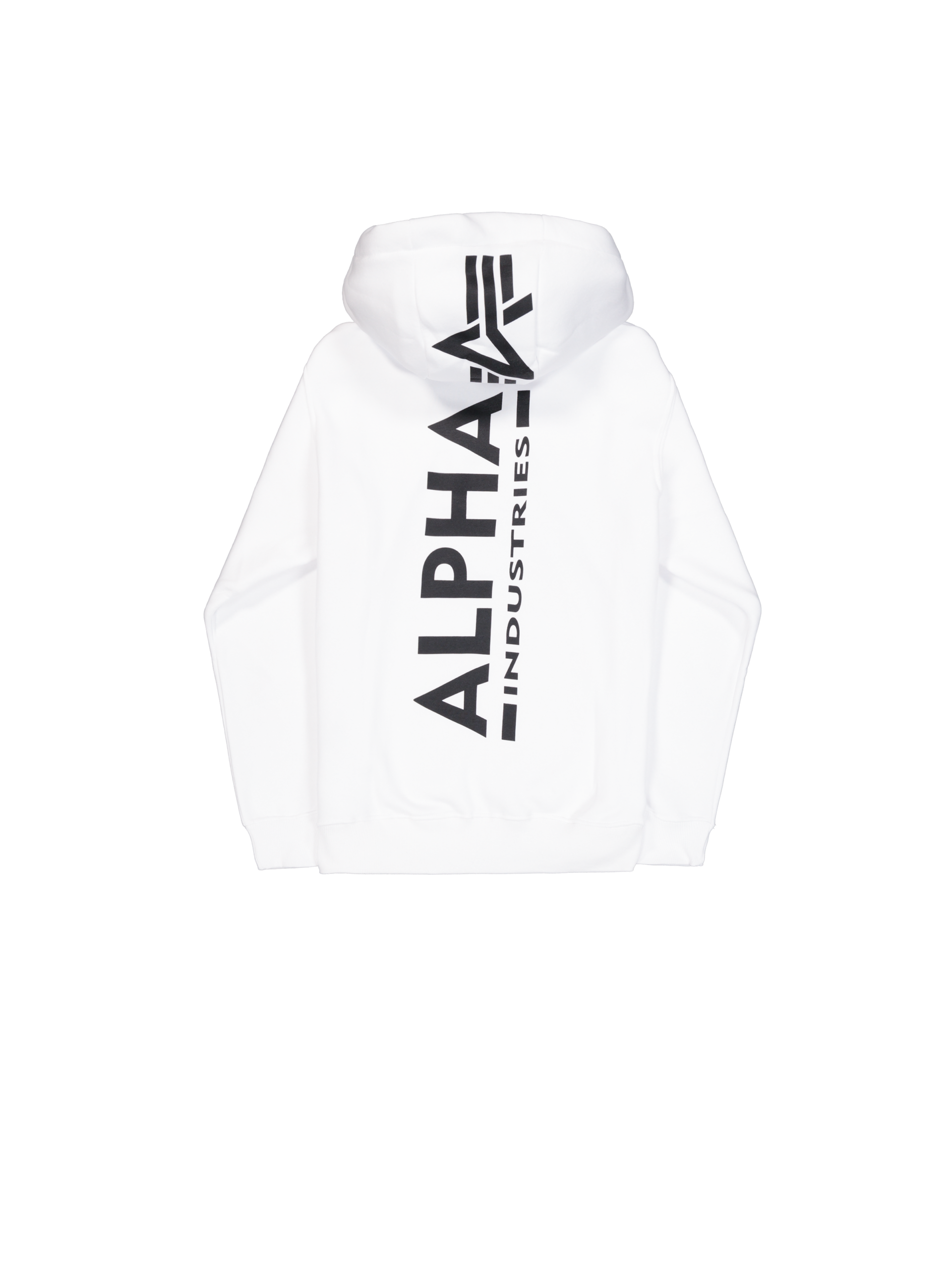 Backprint Hoodie Alpha Industries white – Bild 5