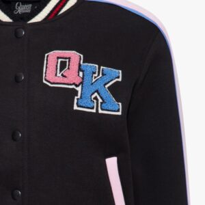 Alternative view of Collegejacke 'Fuck The Fucking Rules' in Schwarz