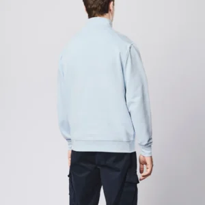 Kraviz Sweatshirt mit Viertelreißverschluss, Himmelblau – Bild 3