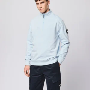 Alternative view of Kraviz Sweatshirt mit Viertelreißverschluss, Himmelblau