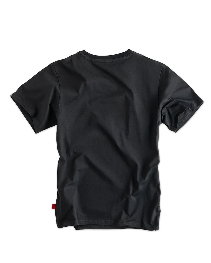 Männer T-Shirts Label 23 Logoprint schwarz – Bild 3