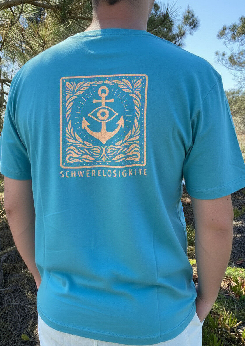 Schwerelosigkite Unisex Shirt „Anker“ blau