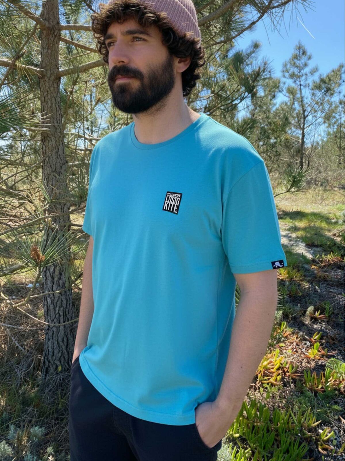 Schwerelosigkite Unisex Shirt „Anker“ blau – Bild 3
