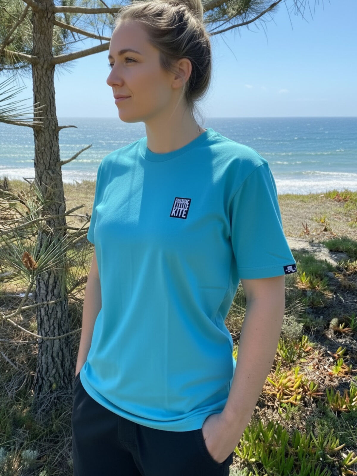 Schwerelosigkite Unisex Shirt „Anker“ blau – Bild 2