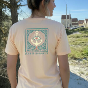 Schwerelosigkite Unisex Shirt „Anker“ peach
