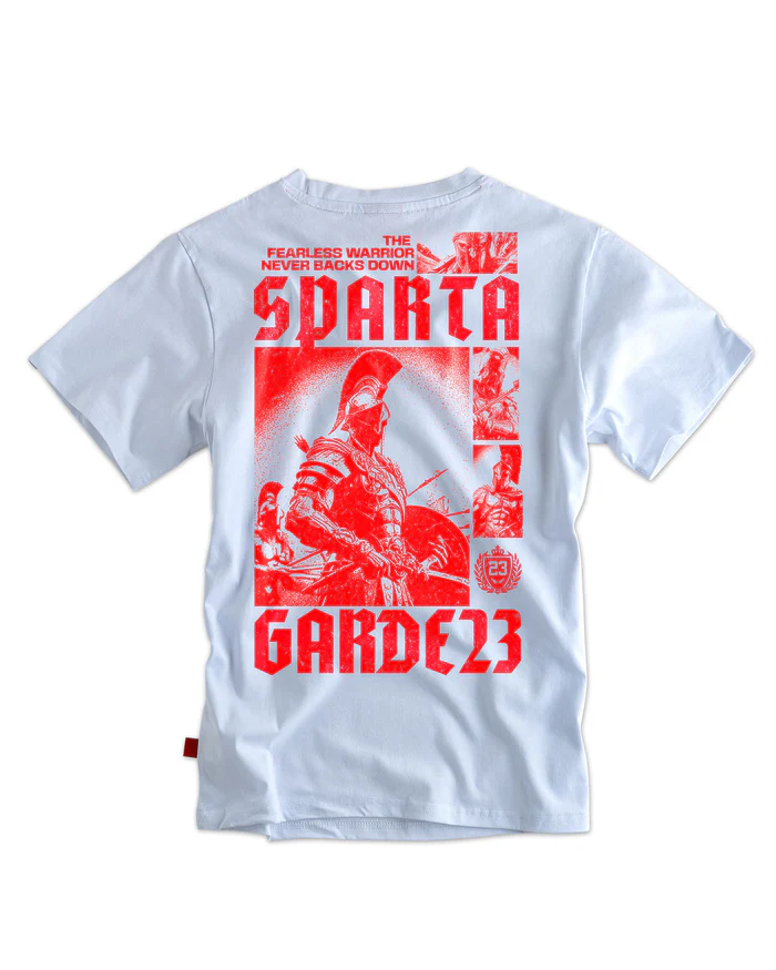 Männer T-Shirt Sparta - weiß | Label 23 – Bild 2