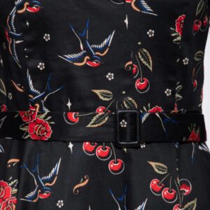 Damen Swing Kleid "Cherries and Roses" – Bild 3