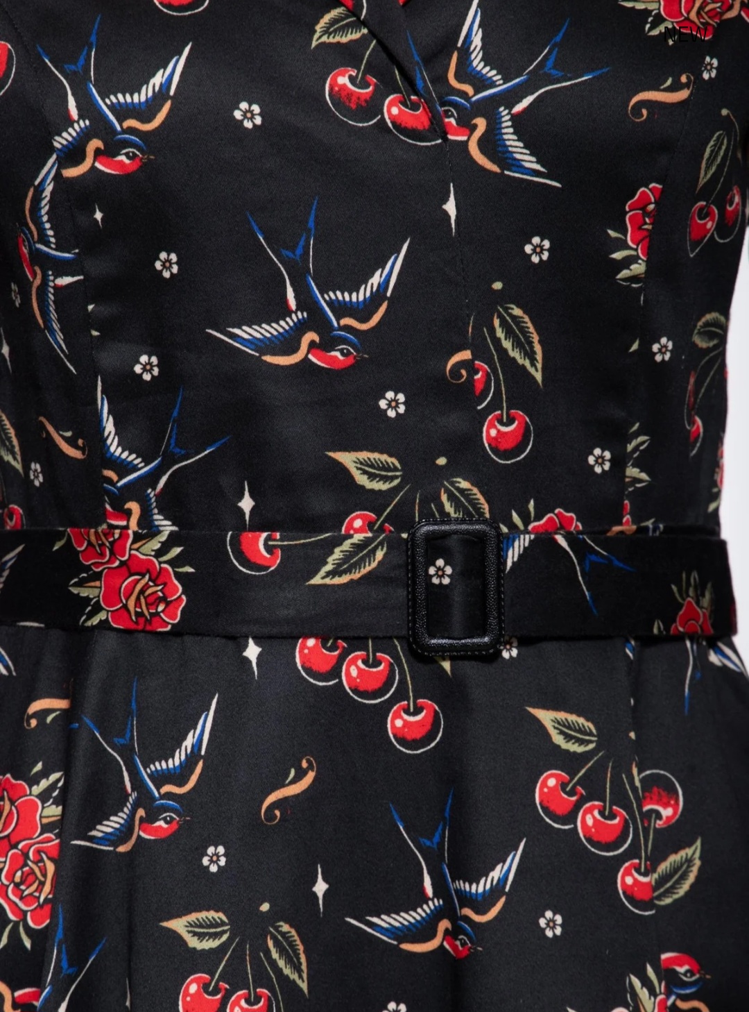 Damen Swing Kleid "Cherries and Roses" – Bild 3