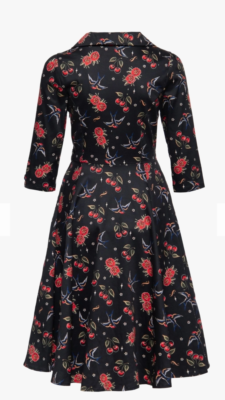 Damen Swing Kleid "Cherries and Roses" – Bild 2