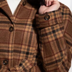 Vintage Mantel Queen Kerosin  in brown – Bild 3